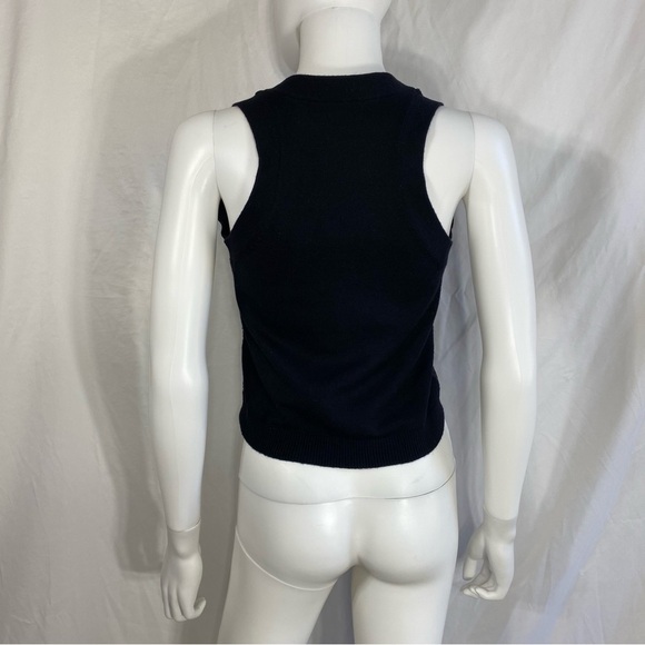 Express Design Studio Sequin Black Sweater Vest - Picture 6 of 8